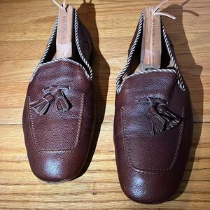 Gucci, Men’s Tassel Pebbled-Leather Loafer, Size 10.5